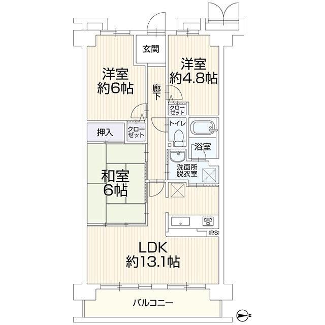 丹波橋　マンション　間取り